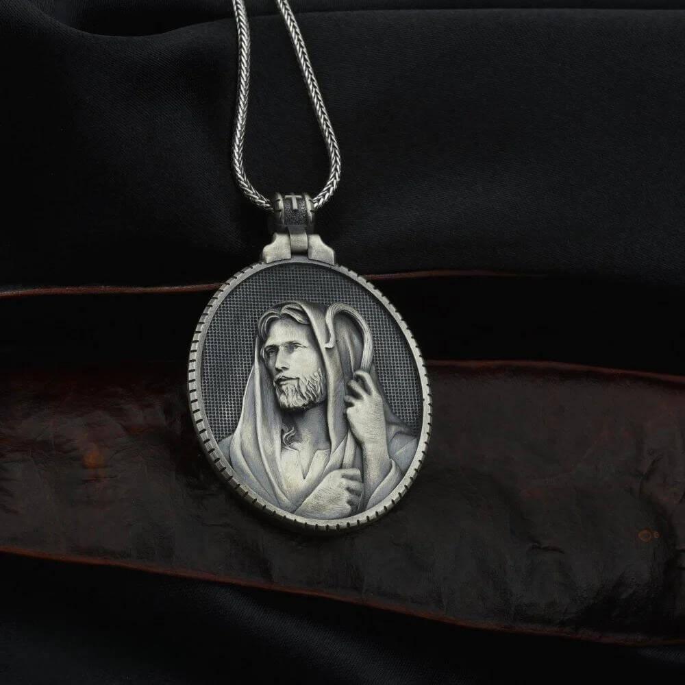 Colar Religioso Cristão Puro Pastor Jesus Cristo