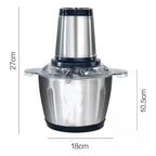 Processador e Triturador Elétrico 2L + Brinde: Potes Herméticos para Armazenamento!